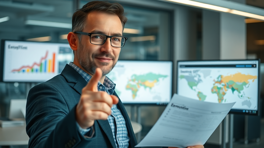 professional marketer analyzing demographic data, local content marketing trends