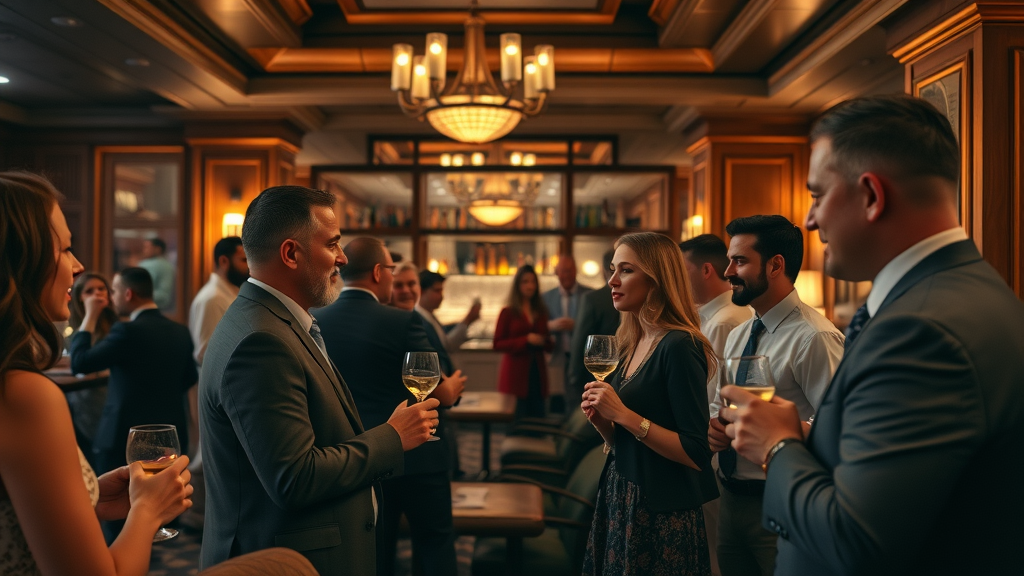 business leaders and creators networking at prestigious private club in San Francisco