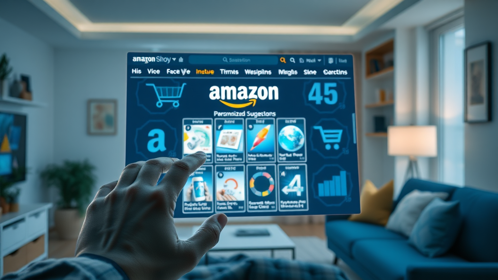 AI-generated product recommendations on Amazon homepage boosting customer experience
